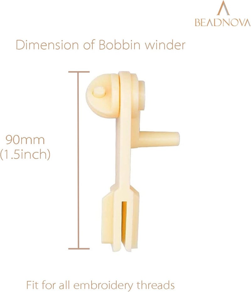 BEADNOVA Floss Bobbin Winder Embroidery Thread Floss Winder for Cross Stitch Thread Embroidery Crafting Sewing DIY - Image 2